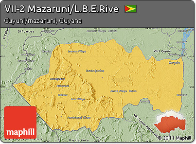 Savanna Style Map of VII-2 Mazaruni/L.B.E.Rive