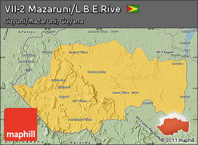 Savanna Style Map of VII-2 Mazaruni/L.B.E.Rive