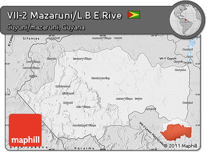 Silver Style Map of VII-2 Mazaruni/L.B.E.Rive