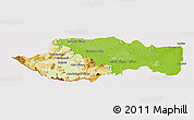 Physical Panoramic Map of VII-2 Mazaruni/L.B.E.Rive, cropped outside
