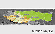 Physical Panoramic Map of VII-2 Mazaruni/L.B.E.Rive, darken, desaturated