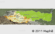 Physical Panoramic Map of VII-2 Mazaruni/L.B.E.Rive, darken, semi-desaturated