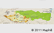 Physical Panoramic Map of VII-2 Mazaruni/L.B.E.Rive, shaded relief outside