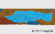 Political Panoramic Map of VII-2 Mazaruni/L.B.E.Rive, darken