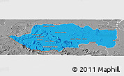 Political Panoramic Map of VII-2 Mazaruni/L.B.E.Rive, desaturated