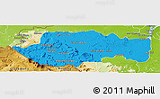 Political Panoramic Map of VII-2 Mazaruni/L.B.E.Rive, physical outside