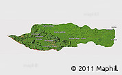 Satellite Panoramic Map of VII-2 Mazaruni/L.B.E.Rive, cropped outside