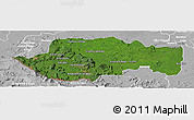 Satellite Panoramic Map of VII-2 Mazaruni/L.B.E.Rive, lighten, desaturated