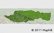 Satellite Panoramic Map of VII-2 Mazaruni/L.B.E.Rive, lighten
