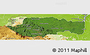 Satellite Panoramic Map of VII-2 Mazaruni/L.B.E.Rive, physical outside