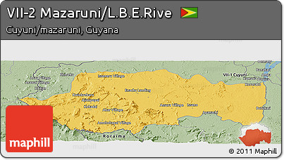 Savanna Style Panoramic Map of VII-2 Mazaruni/L.B.E.Rive