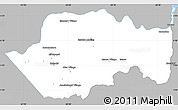 Gray Simple Map of VII-2 Mazaruni/L.B.E.Rive, single color outside