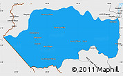 Political Simple Map of VII-2 Mazaruni/L.B.E.Rive, single color outside, borders and labels