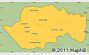 Savanna Style Simple Map of VII-2 Mazaruni/L.B.E.Rive, cropped outside