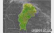 Satellite 3D Map of Demerara/mahaica, desaturated
