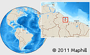 Shaded Relief Location Map of IV-1 Moblissa/La Reconnai