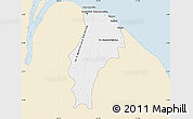 Classic Style Map of Demerara/mahaica, single color outside