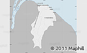 Gray Map of Demerara/mahaica, single color outside