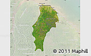 Satellite Map of Demerara/mahaica, lighten
