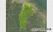 Satellite Map of Demerara/mahaica, semi-desaturated