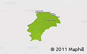 Physical Panoramic Map of Demerara/mahaica, cropped outside