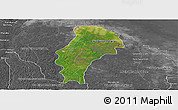 Satellite Panoramic Map of Demerara/mahaica, desaturated