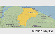 Savanna Style Panoramic Map of Demerara/mahaica