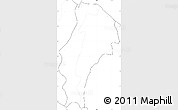Blank Simple Map of Demerara/mahaica, no labels