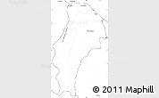Blank Simple Map of Demerara/mahaica