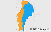Political Simple Map of Demerara/mahaica, cropped outside