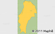 Savanna Style Simple Map of Demerara/mahaica, cropped outside