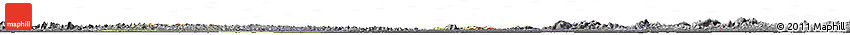 Physical Horizon Map of East Berbice/corentyne, darken, desaturated
