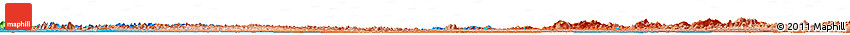 Political Horizon Map of East Berbice/corentyne, political shades outside