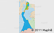 Political Map of East Berbice/corentyne, lighten