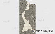 Shaded Relief Map of East Berbice/corentyne, darken