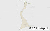 Shaded Relief Map of East Berbice/corentyne, single color outside