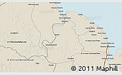 Shaded Relief 3D Map of VI-1 East Berbice/W.Canje