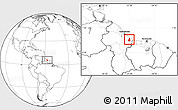 Blank Location Map of VI-1 East Berbice/W.Canje