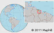 Gray Location Map of VI-1 East Berbice/W.Canje