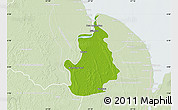 Physical Map of VI-1 East Berbice/W.Canje, lighten
