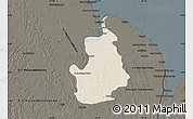 Shaded Relief Map of VI-1 East Berbice/W.Canje, darken