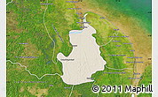 Shaded Relief Map of VI-1 East Berbice/W.Canje, satellite outside