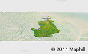 Satellite Panoramic Map of VI-1 East Berbice/W.Canje, lighten
