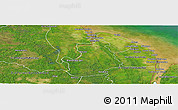 Satellite Panoramic Map of VI-1 East Berbice/W.Canje