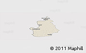 Shaded Relief Panoramic Map of VI-1 East Berbice/W.Canje, cropped outside