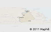 Shaded Relief Panoramic Map of VI-1 East Berbice/W.Canje, lighten