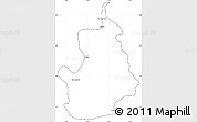Blank Simple Map of VI-1 East Berbice/W.Canje, cropped outside