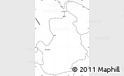 Blank Simple Map of VI-1 East Berbice/W.Canje