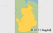 Savanna Style Simple Map of VI-1 East Berbice/W.Canje