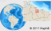 Shaded Relief Location Map of VI-5 Left Bank Upper Canj